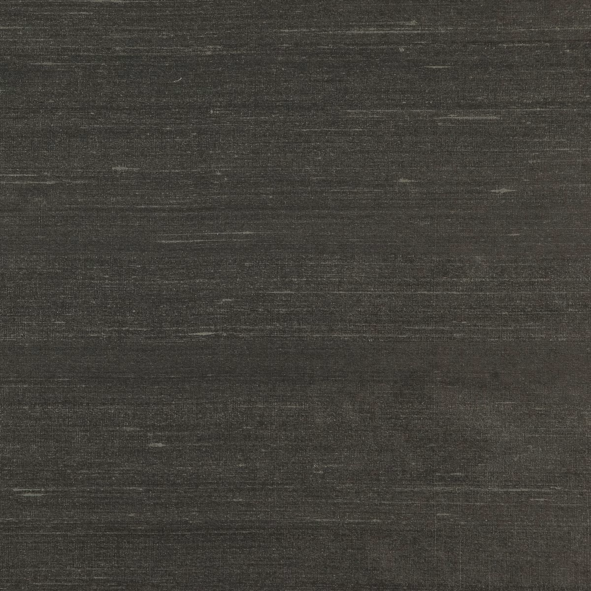 Deep graphite-grey fabric with fine horizontal slubs and subtle smoky sheen
