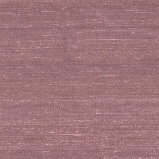 Dusty mauve plum silk textile with fine horizontal slub texture and soft sheen