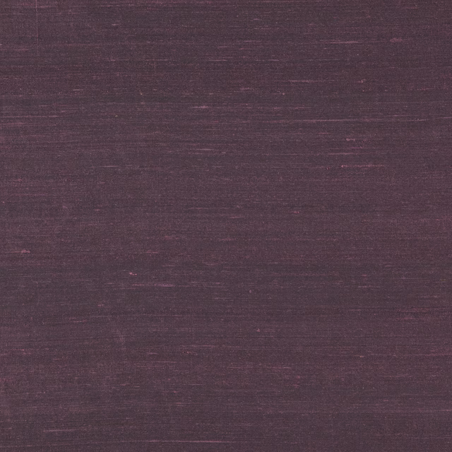 Deep aubergine fabric with fine horizontal striations and subtle mauve highlights
