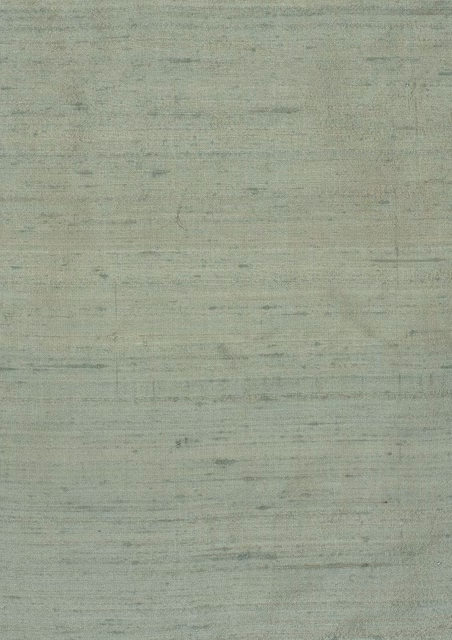 Pale blue-green fabric swatch with fine irregular horizontal striations