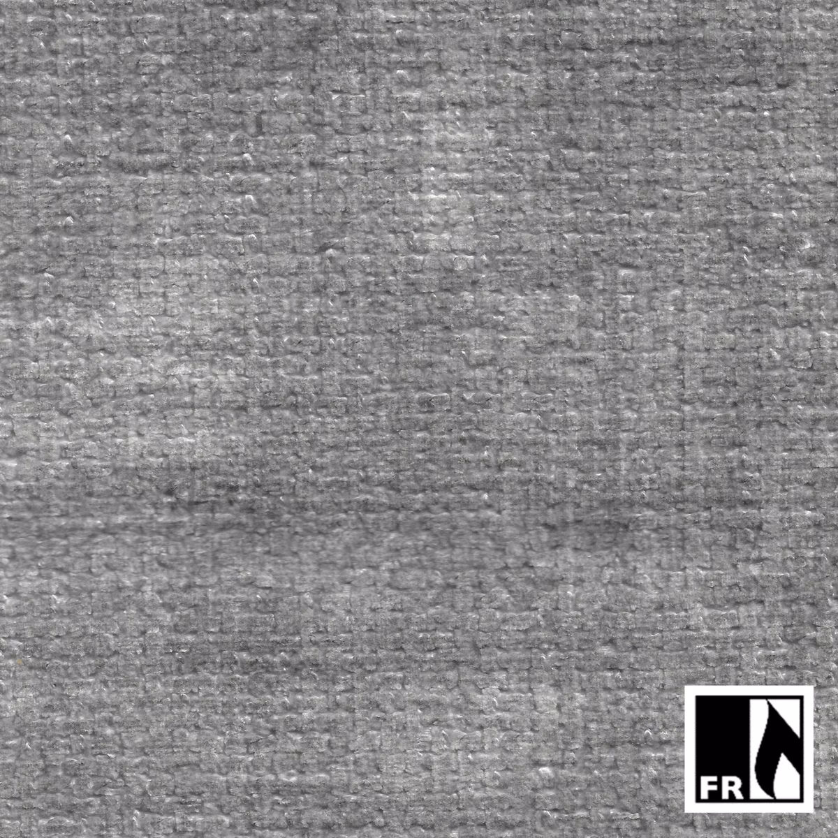 Close-up of Koala Grey’s cool grey, irregular woven texture with subtle tonal flecks
