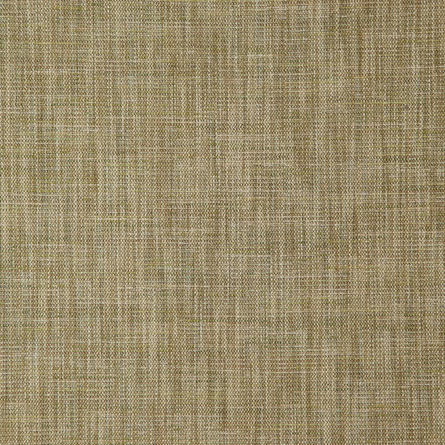 Muted bracken olive fabric with fine beige crosshatch weave and softly varied texture