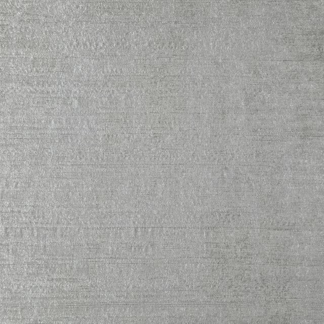 Close-up of cool nickel-grey fabric with fine horizontal woven texture