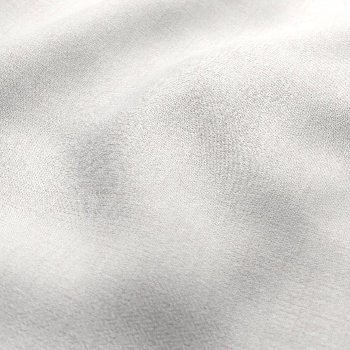 Pale icy grey woven fabric with subtle silvery shading across soft folds