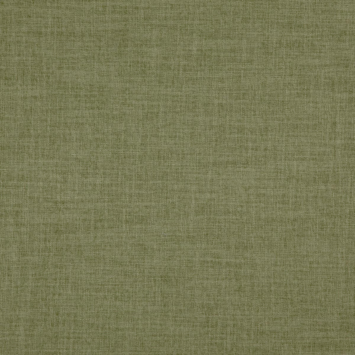 Close-up of muted herb olive fabric with fine crosshatch woven texture