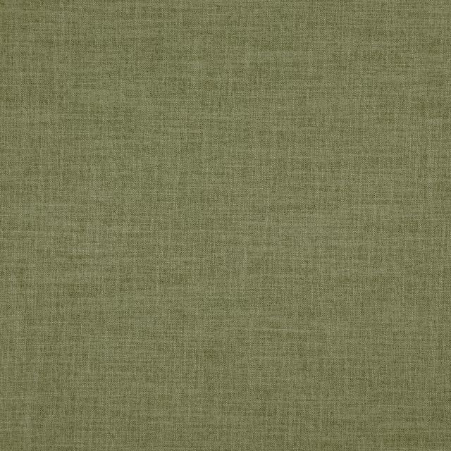 Close-up of muted herb olive fabric with fine crosshatch woven texture