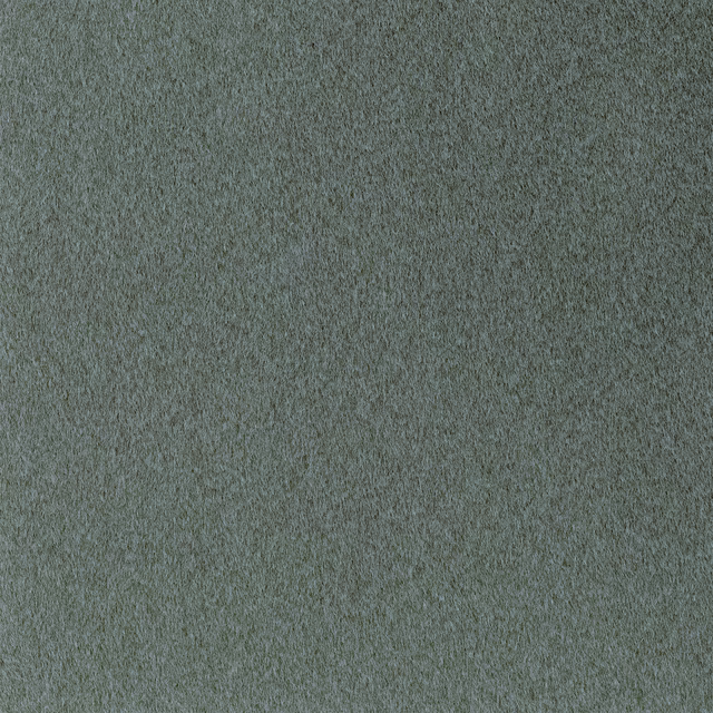 Close-up of muted grey-green Thyme fabric with a dense softly textured surface