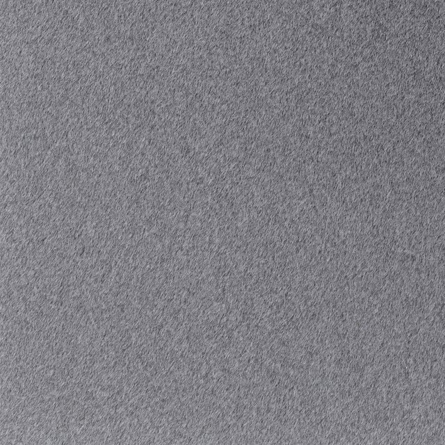 Mottled mid-grey Wemyss fabric with a close, softly napped plush texture
