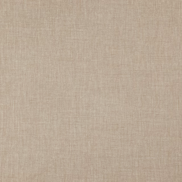Close-up of warm straw beige fabric with fine plain woven texture