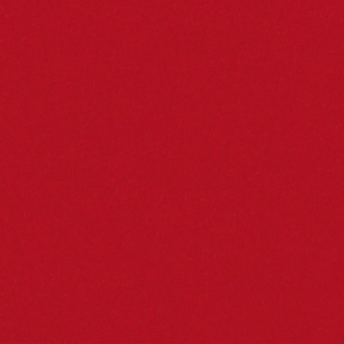 Deep cherry-red plain fabric with a subtly directional, softly textured surface