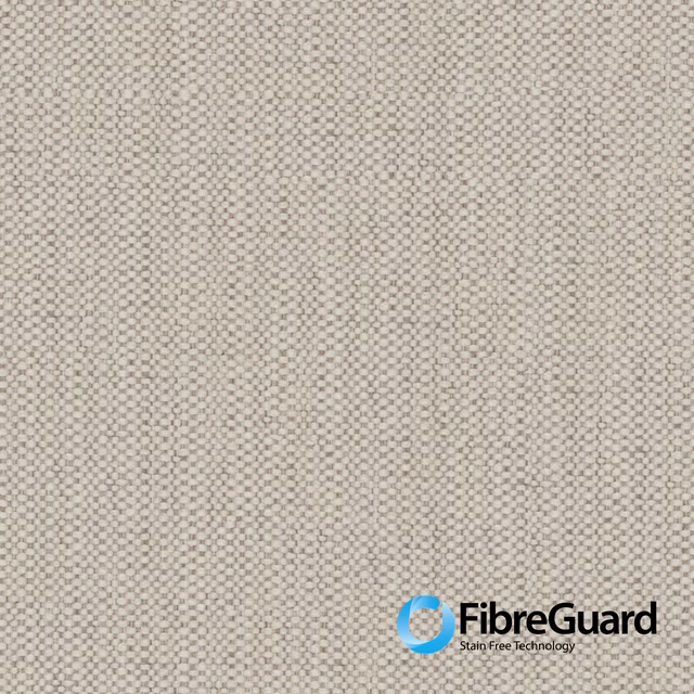 Warm oat small-check woven fabric with a softly flecked, tactile surface