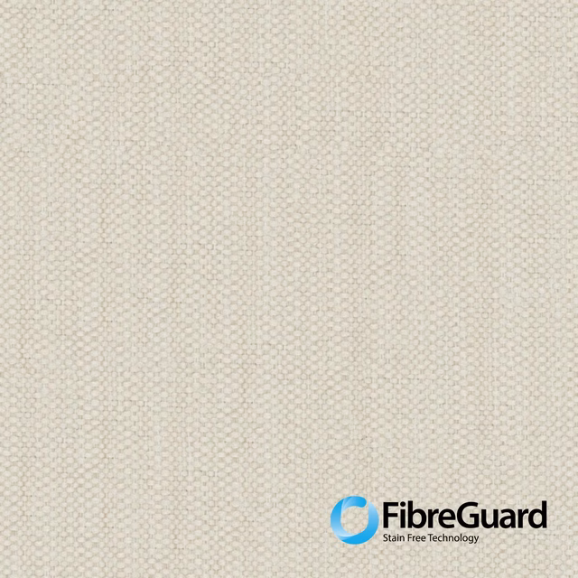 Pale cream fabric with a fine, softly mottled geometric weave