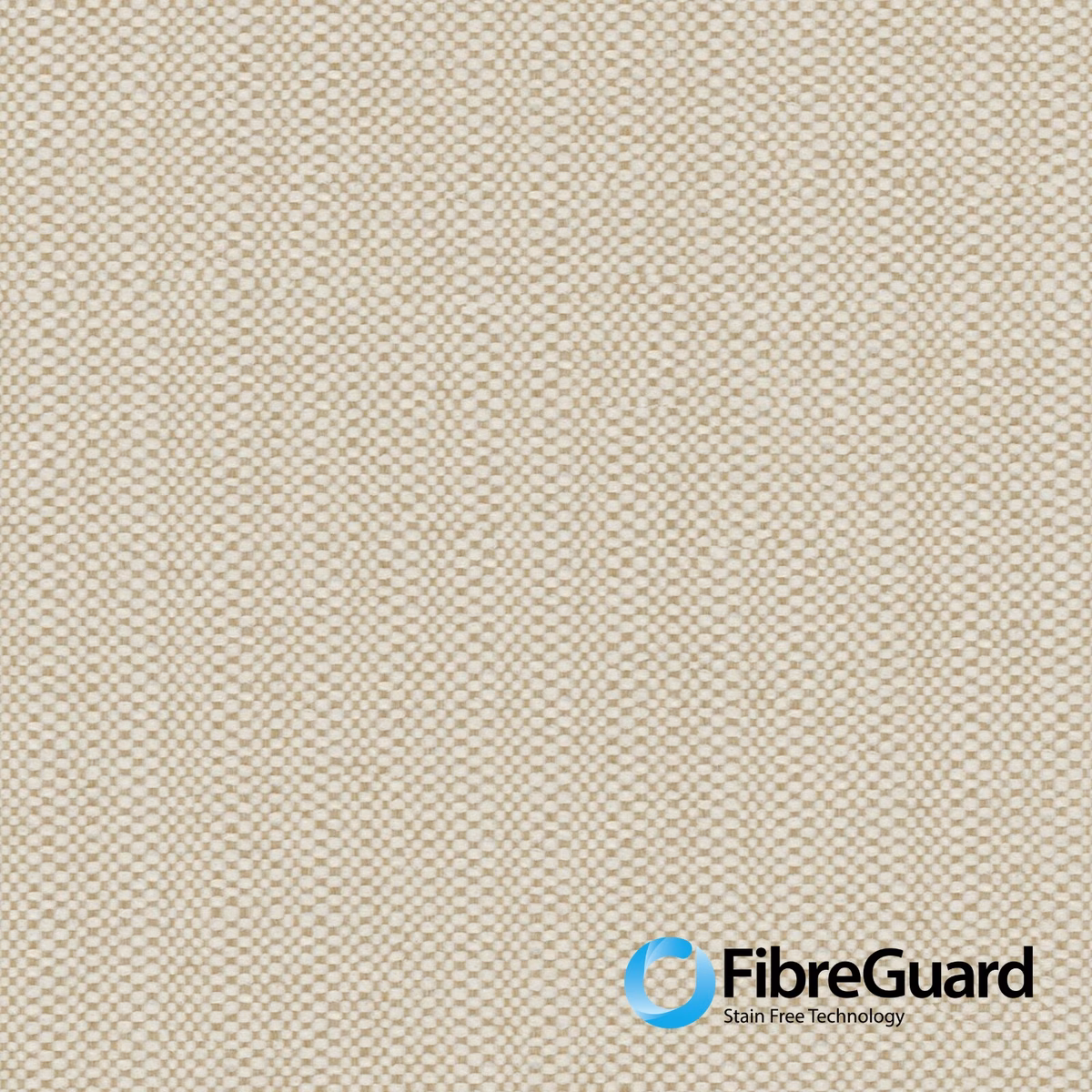 Warm beige-and-cream micro-check weave with a fine, softly textured surface