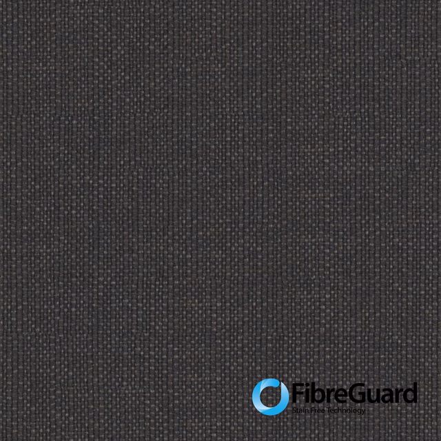 Close-up of dark coal-grey woven textile with fine vertical ribbed texture