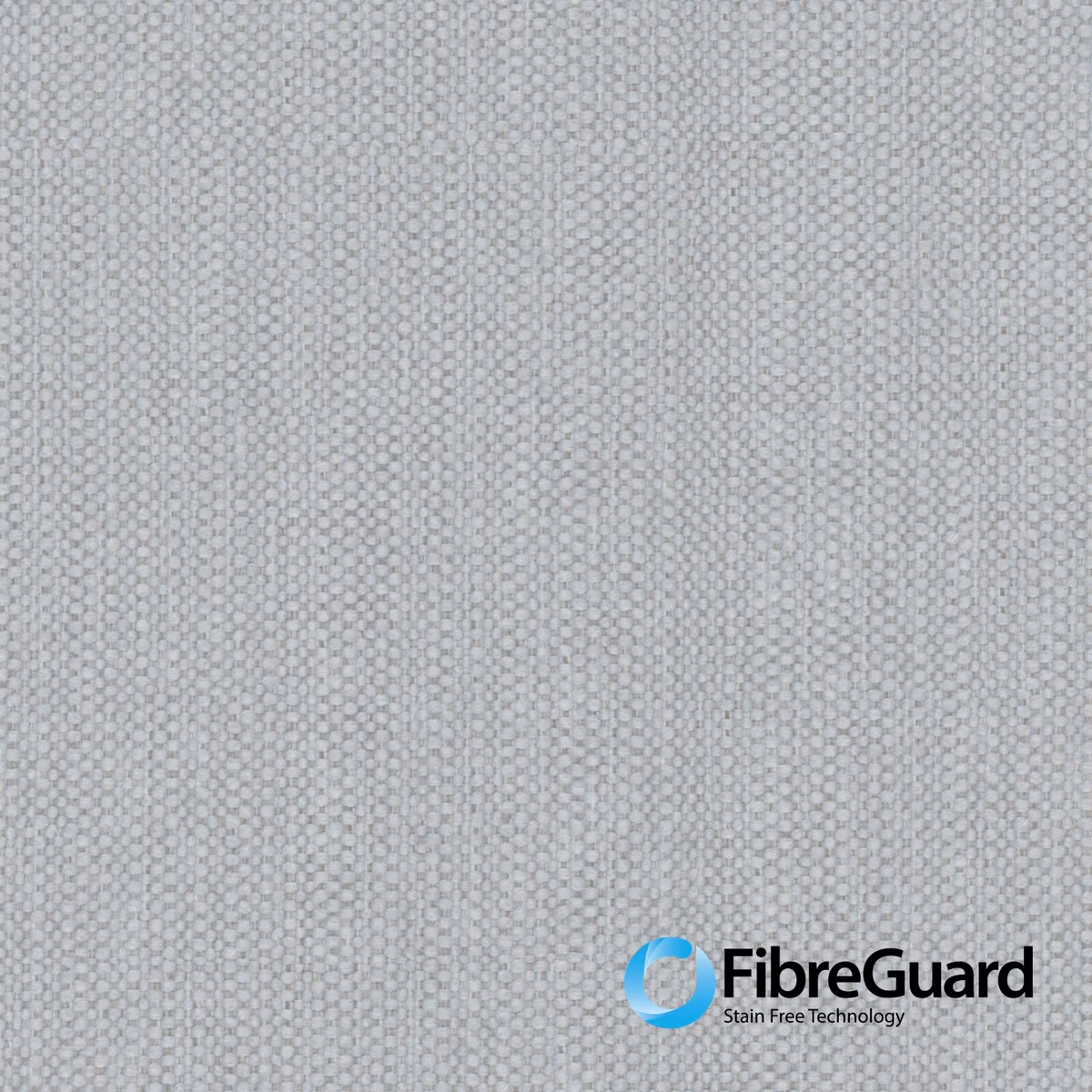 Close view of 25 Misty’s pale grey weave with tiny geometric cells and vertical grain