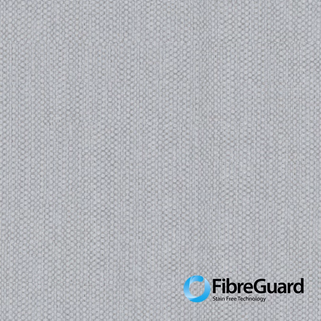 Close view of 25 Misty’s pale grey weave with tiny geometric cells and vertical grain