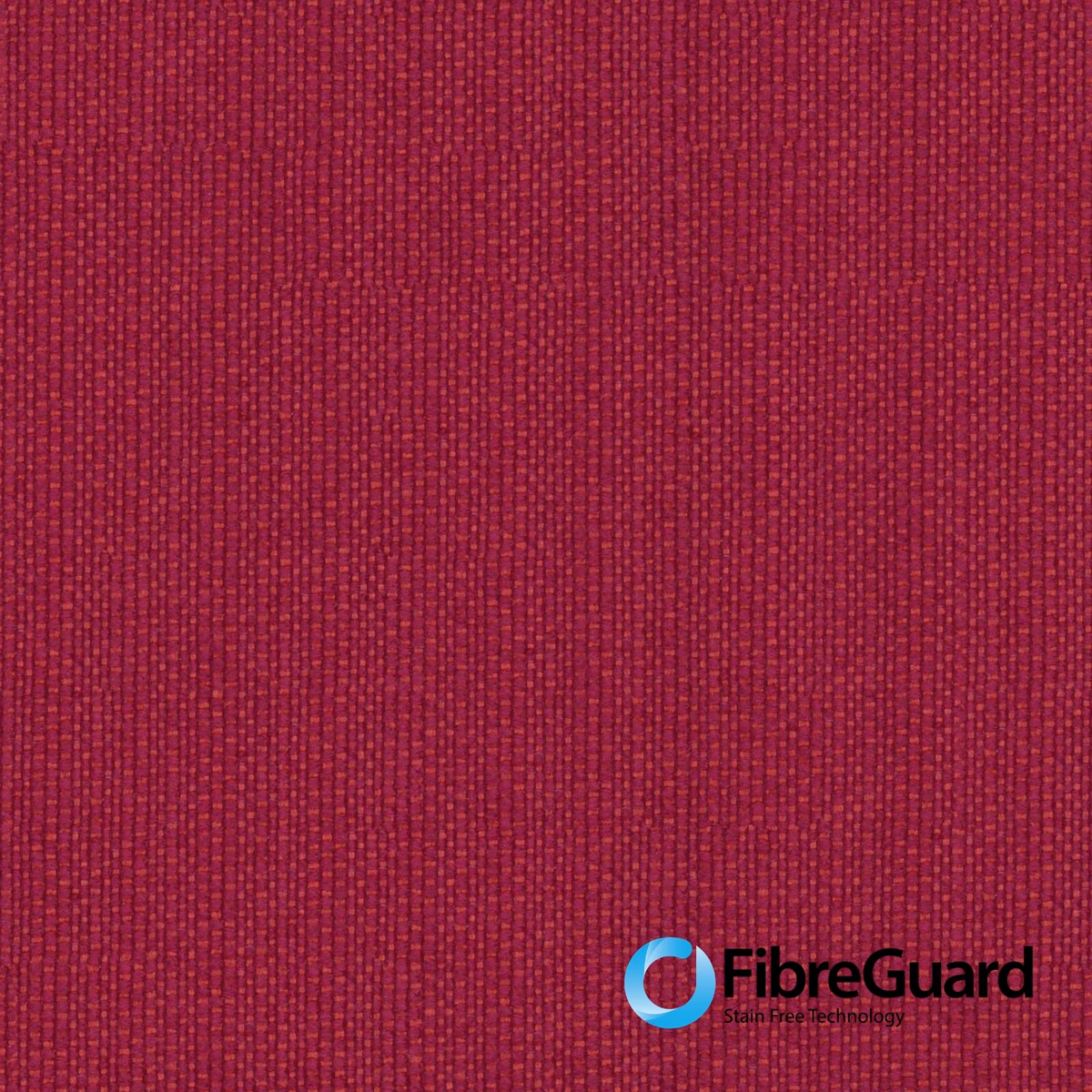 Close-up of dense berry-magenta woven fabric with fine vertical rib texture