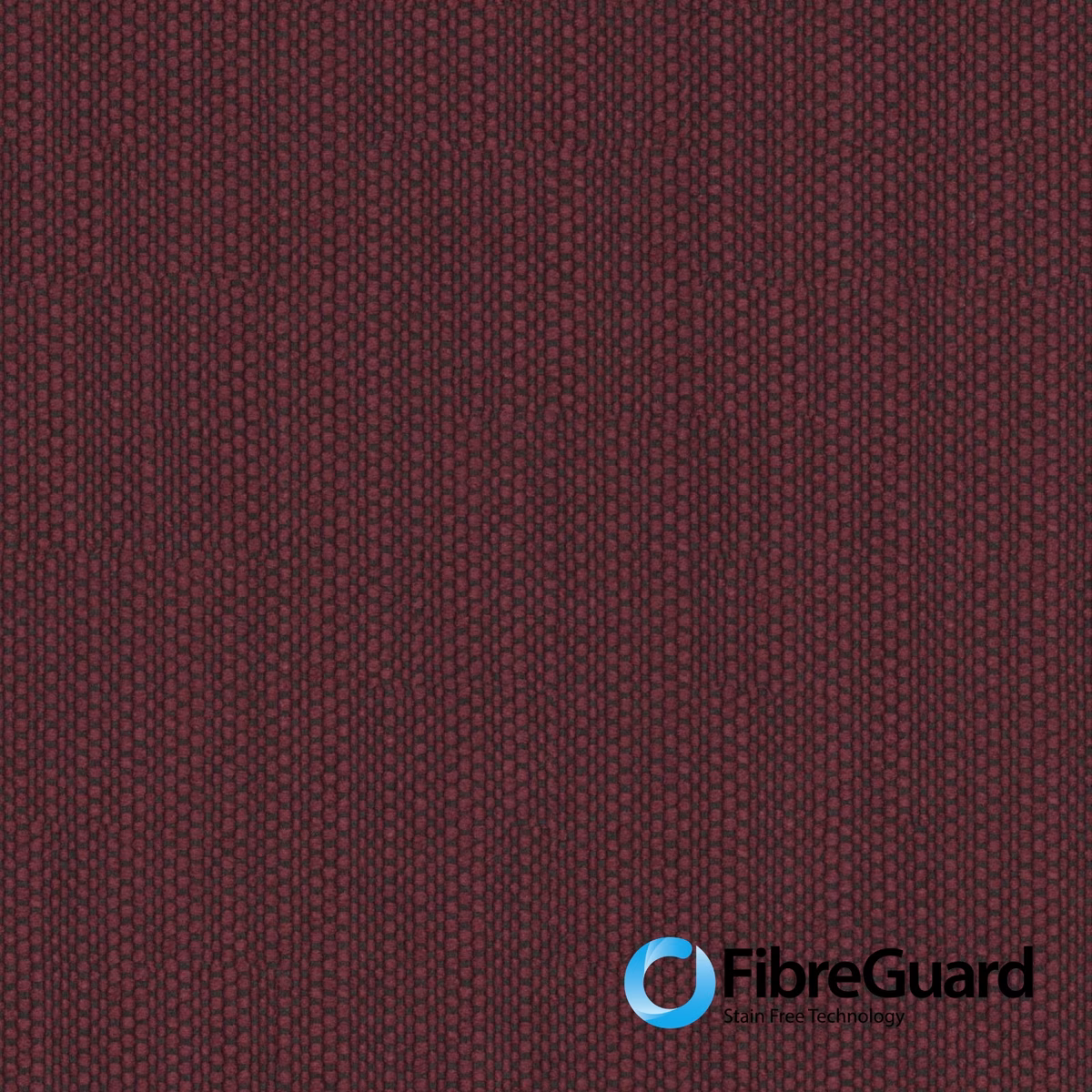 Deep maroon woven swatch with fine vertical ridges and subtle tonal depth