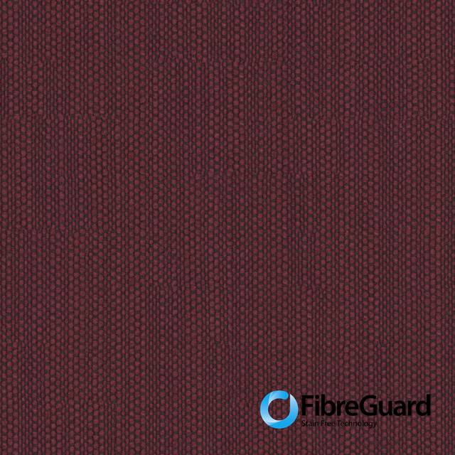 Deep maroon woven swatch with fine vertical ridges and subtle tonal depth