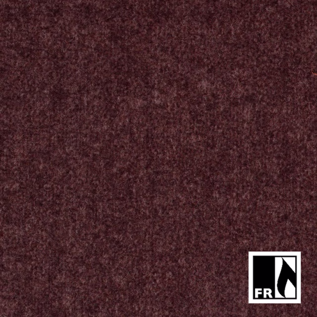 Deep port burgundy textile with softly mottled, short-pile surface