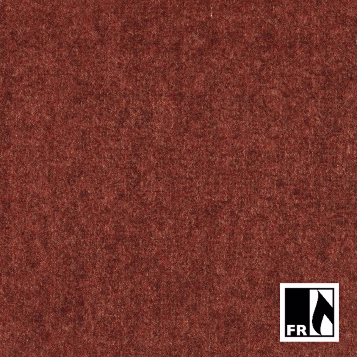 Close-up of rust-red Tigerlilly fabric with a softly mottled, brushed texture