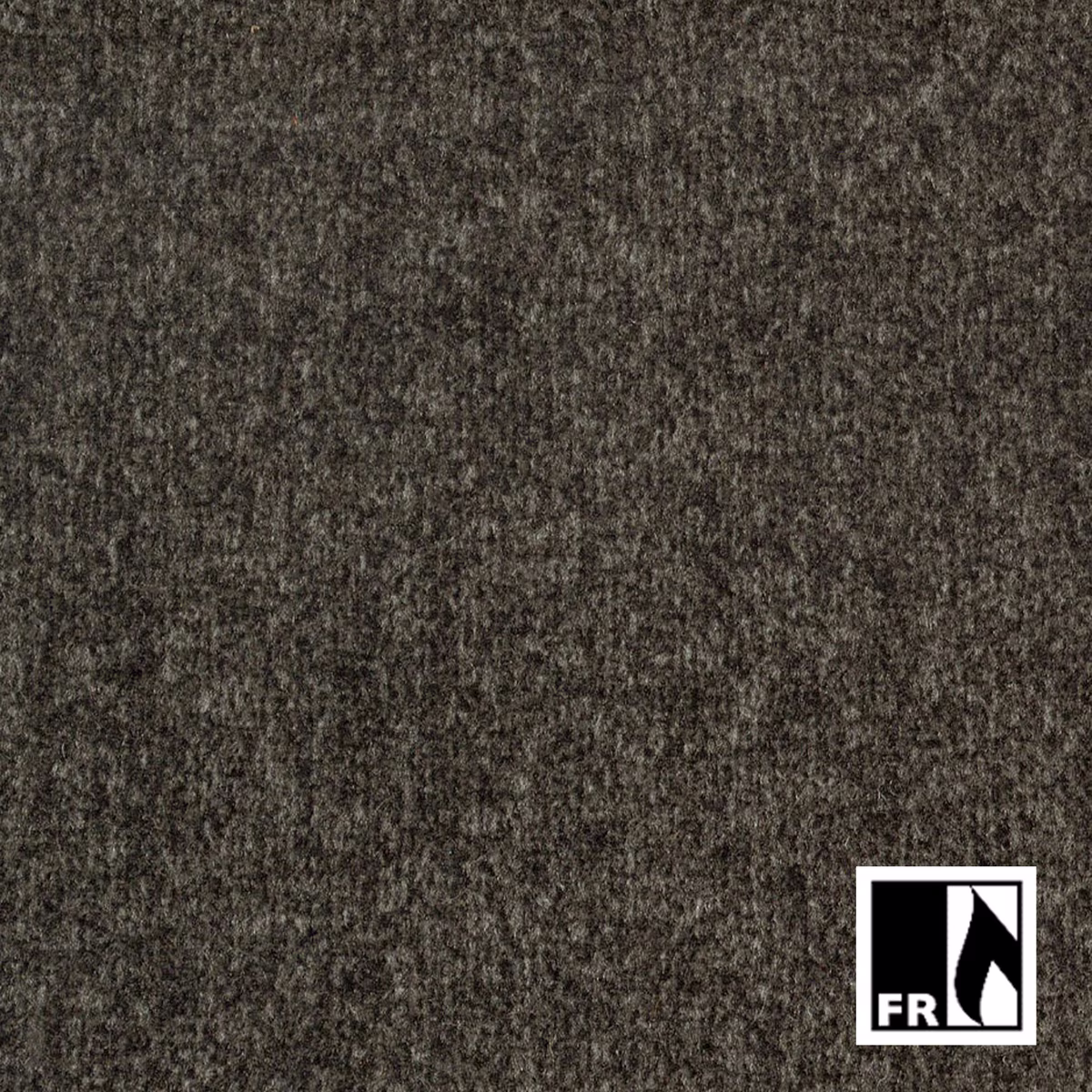 Deep brownie-brown textile with dense, softly mottled vertical surface texture