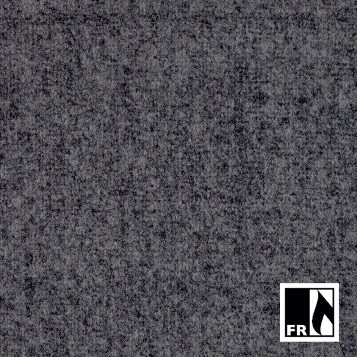 Mottled charcoal-grey Monaco textile with a dense, softly textured surface