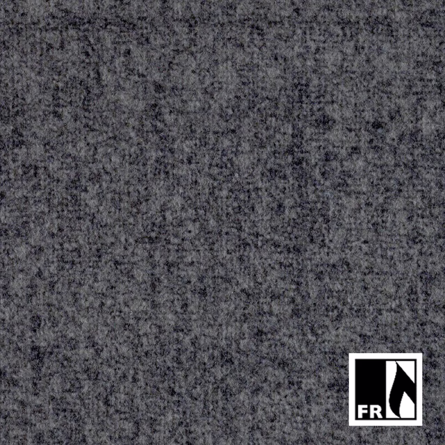 Mottled charcoal-grey Monaco textile with a dense, softly textured surface