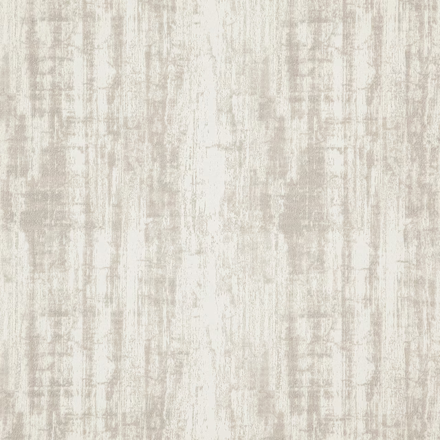 Pale cream textile with taupe-grey distressed vertical striations and a softly textured surface