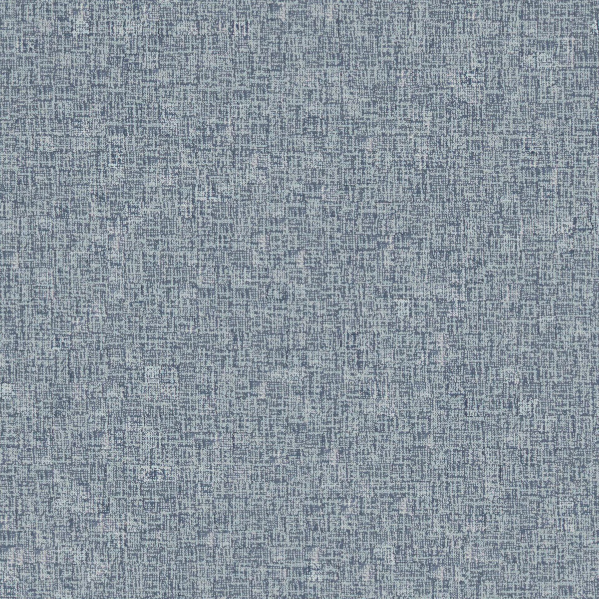 Cool blue-grey Nina fabric with fine irregular crosshatch weave and softly varied texture
