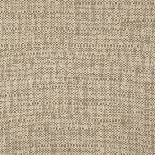 Close view of warm pecan beige fabric with a fine, softly mottled woven texture