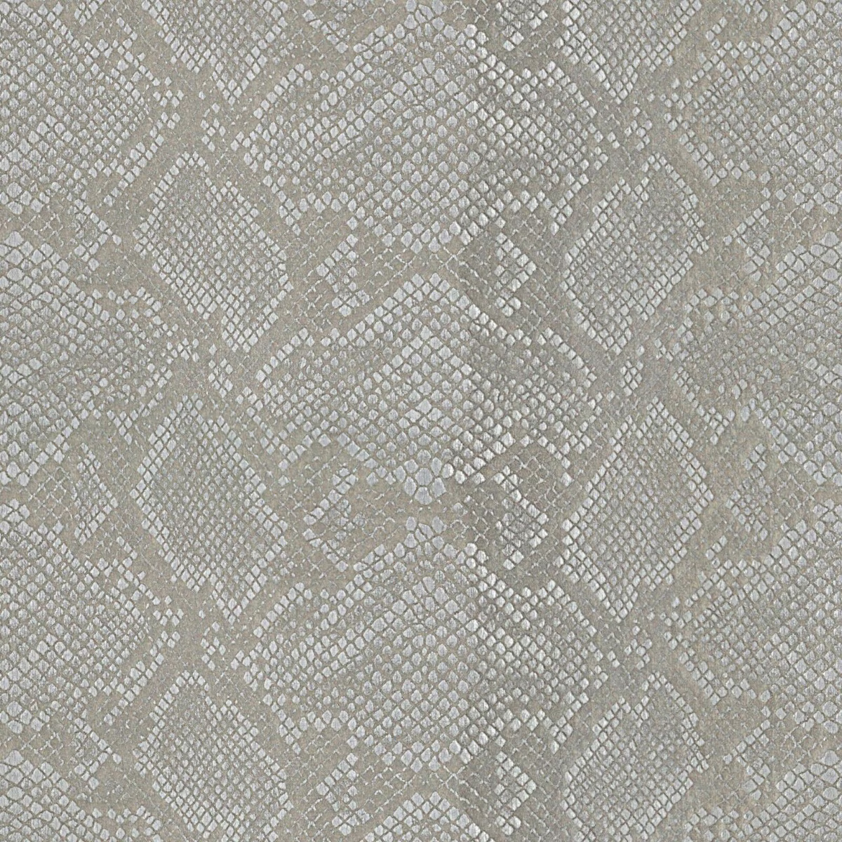 Soft taupe-grey textured fabric with a pale irregular diamond lattice weave