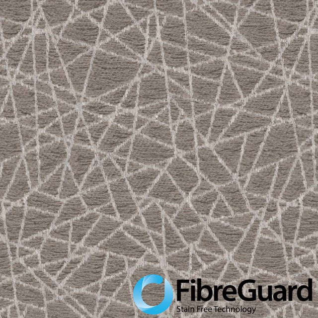 Muted taupe-grey woven ground with pale angular lines and horizontal texture