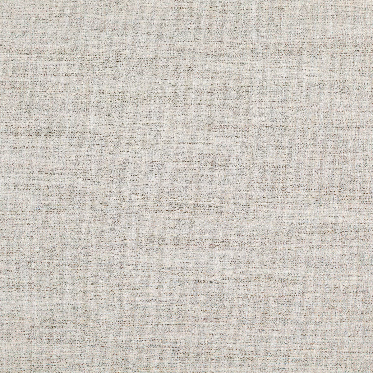 Warm oatmeal woven swatch with fine horizontal slubs and scattered grey-brown flecks