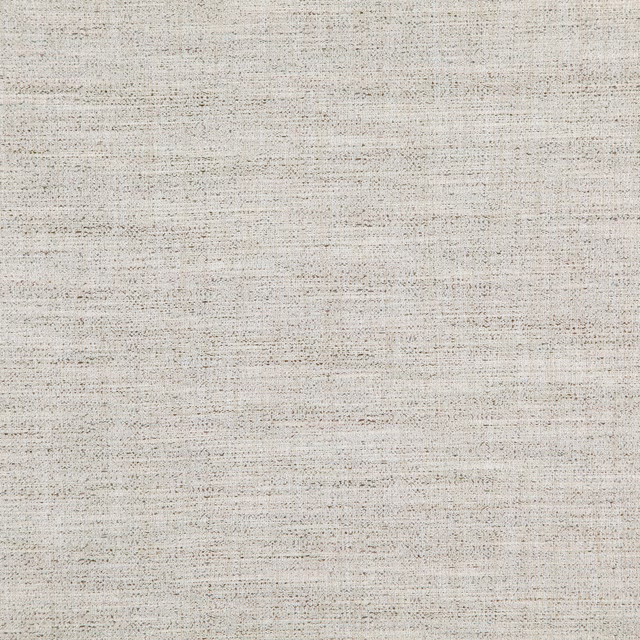 Warm oatmeal woven swatch with fine horizontal slubs and scattered grey-brown flecks