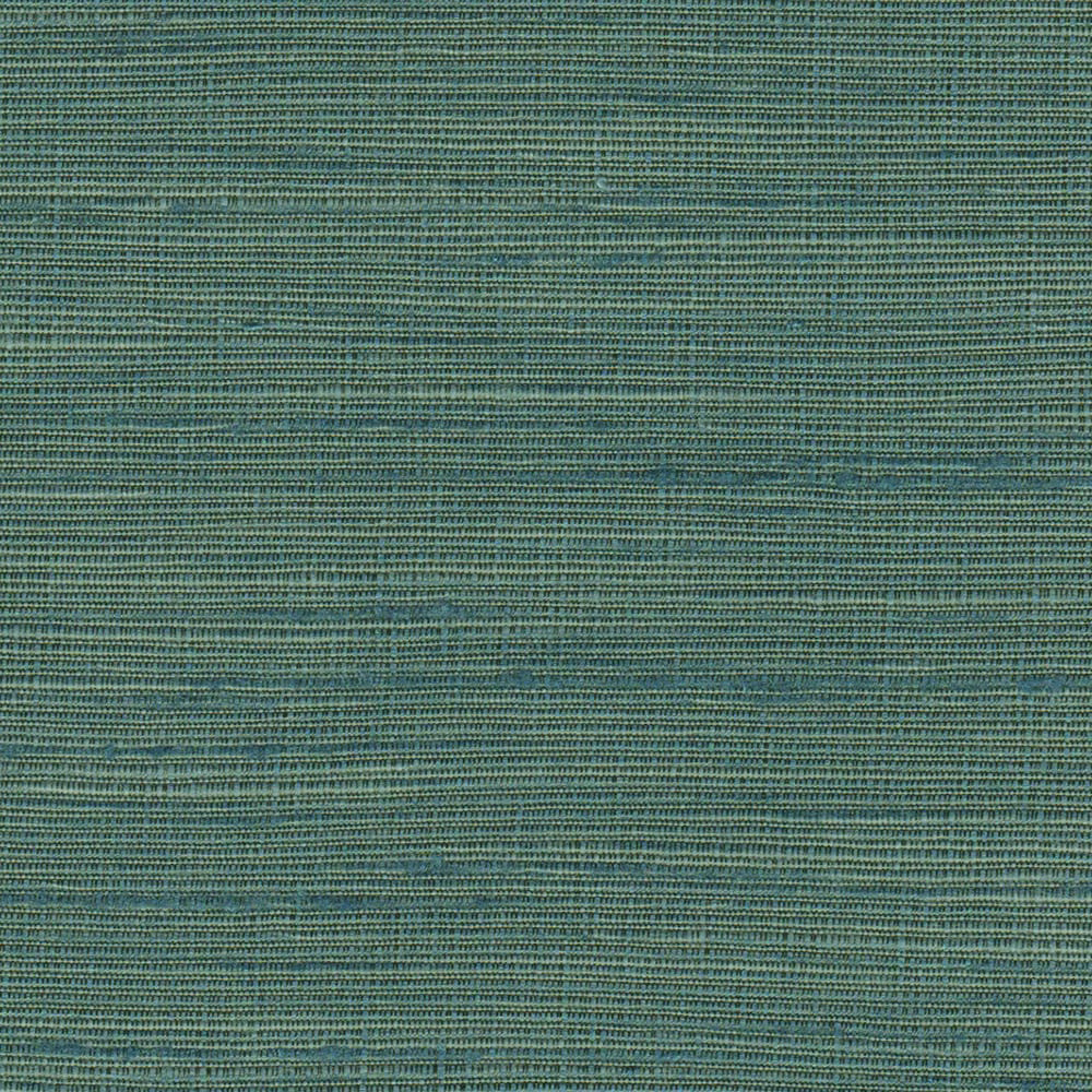 Close-up of deep petrol teal woven fabric with fine horizontal rib texture
