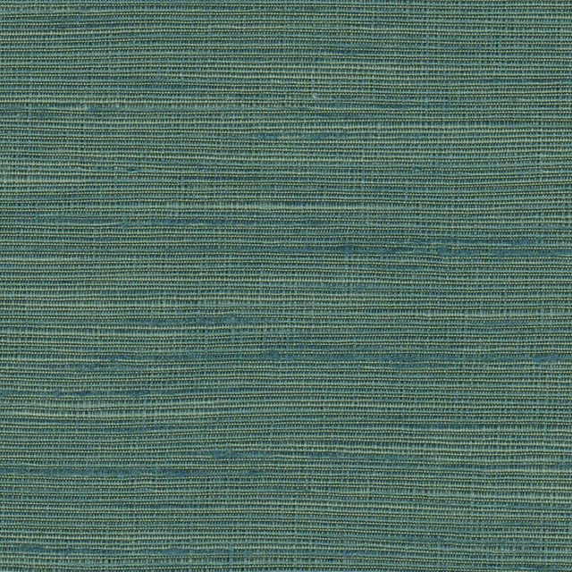 Close-up of deep petrol teal woven fabric with fine horizontal rib texture