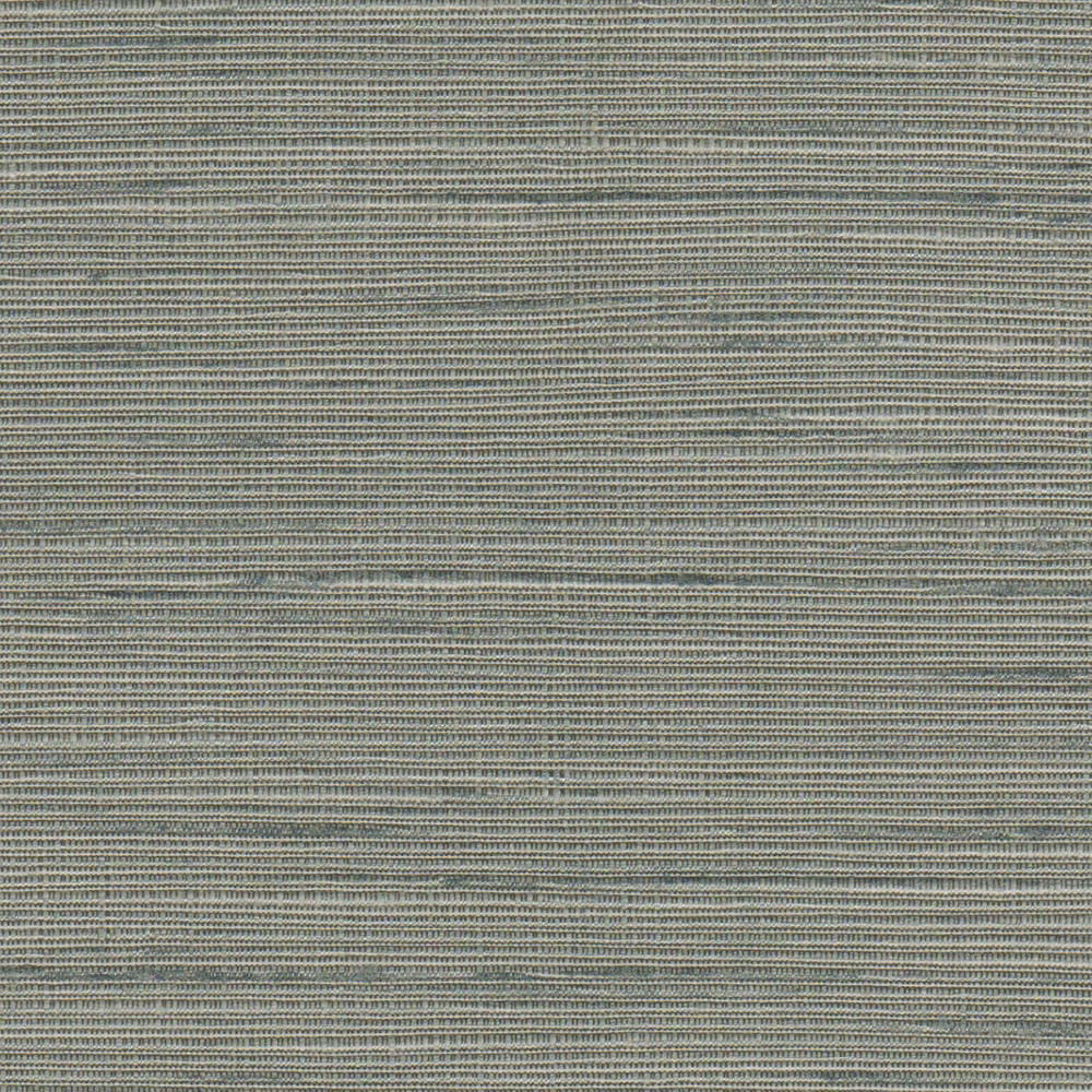 Close-up of cool flint-grey fabric with fine horizontal woven texture