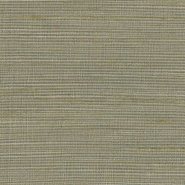Close-up of muted blue-grey fabric with fine horizontal ribbed weave and olive-grey flecks