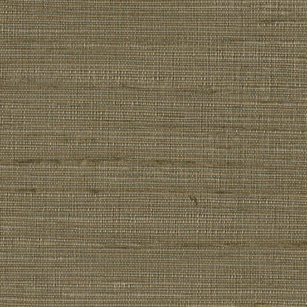 Muted olive-grey woven fabric with fine horizontal ribbing and subtle tonal flecks