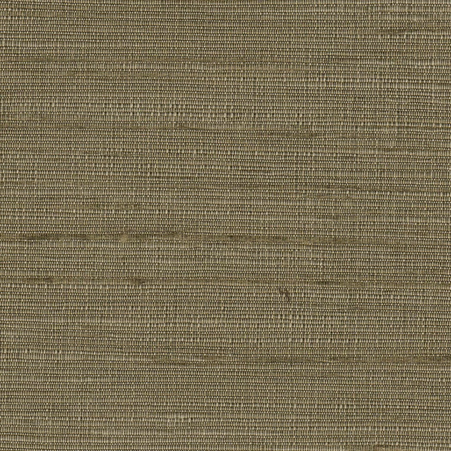 Muted olive-grey woven fabric with fine horizontal ribbing and subtle tonal flecks