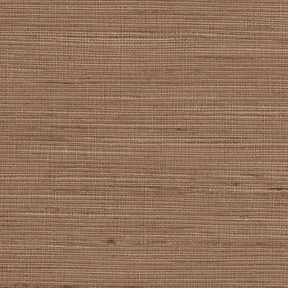 Close-up of warm taupe-brown fabric with fine horizontal woven texture