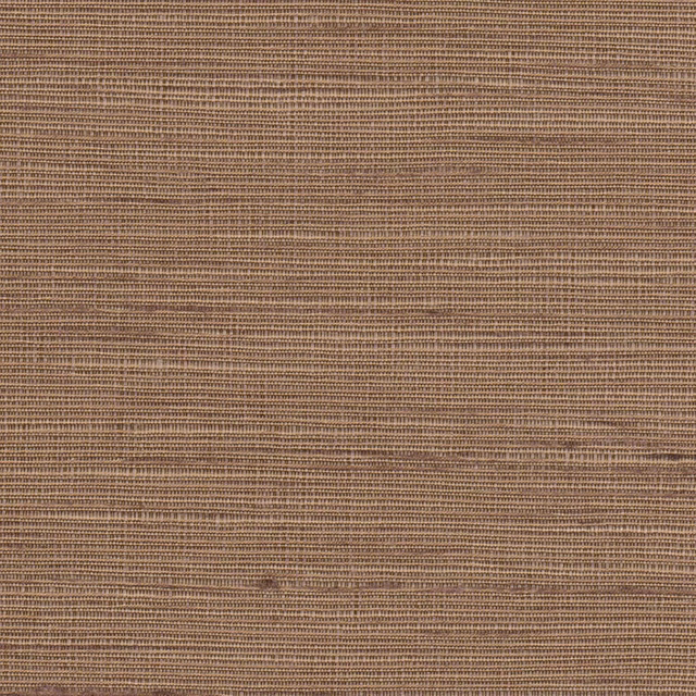 Close-up of warm taupe-brown fabric with fine horizontal woven texture