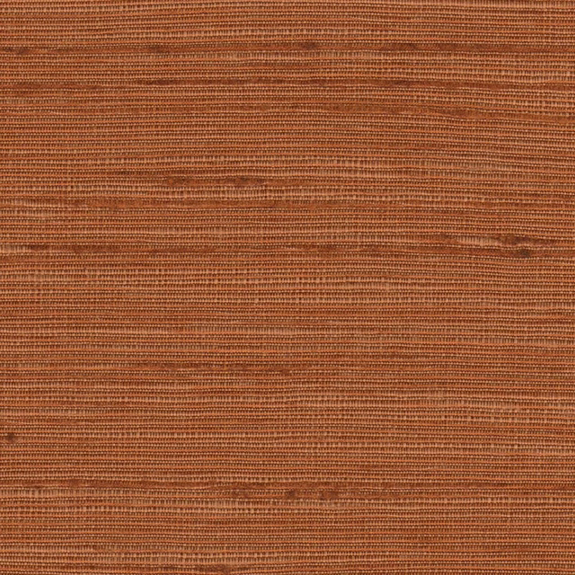 Warm spice terracotta weave with fine uneven horizontal ribs and subtle tonal variation