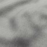Close-up of cool steel grey fabric with fine striated weave and smoky tonal shading