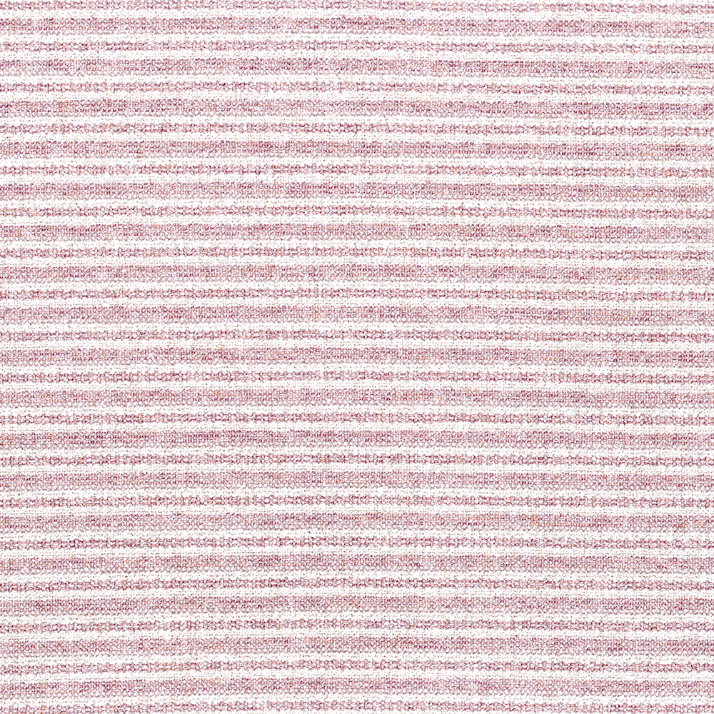 Pale rose-pink textile with fine cream-flecked horizontal woven stripes