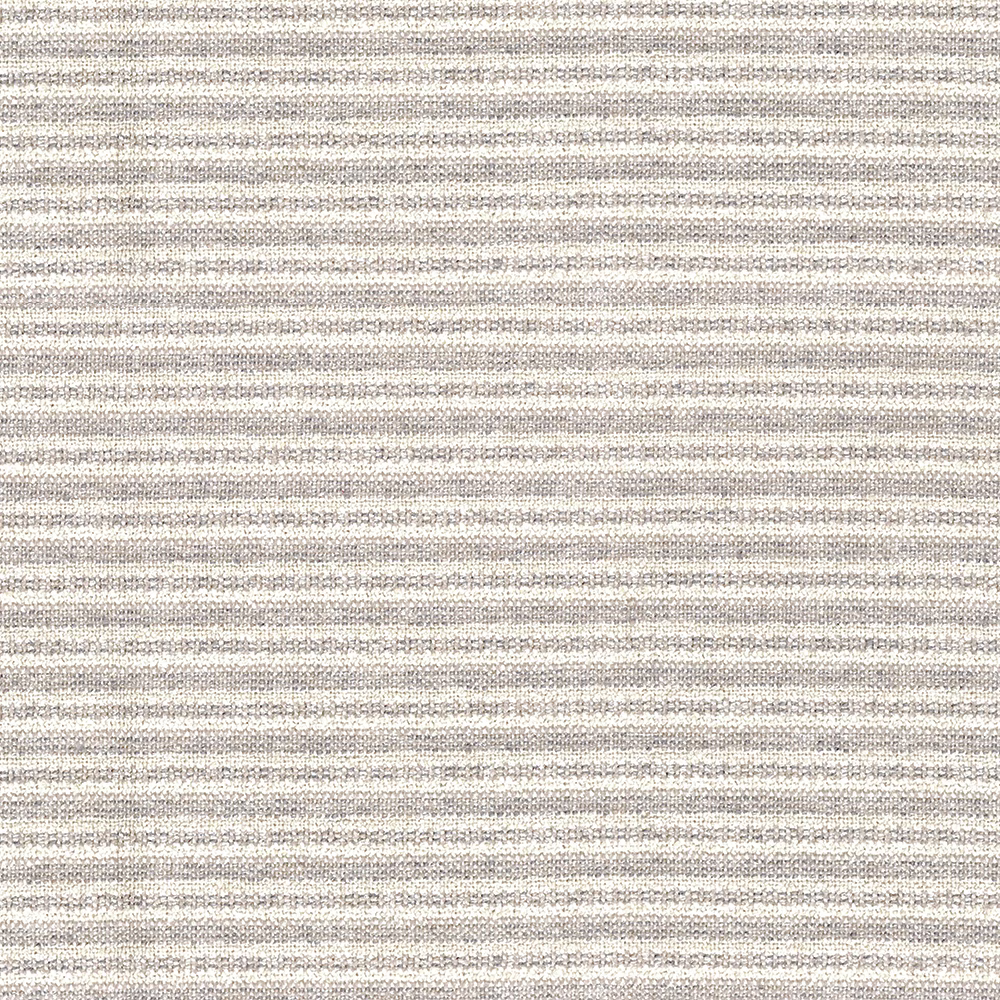 Pearl ivory Wemyss fabric with fine grey horizontal ribs and tactile woven texture