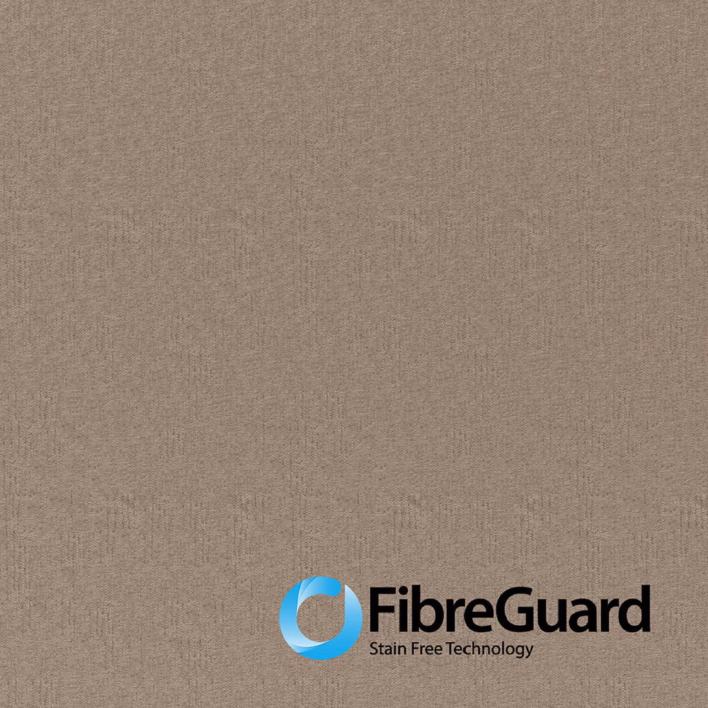 Warm fawn-taupe plain weave showing fine irregular linear texture