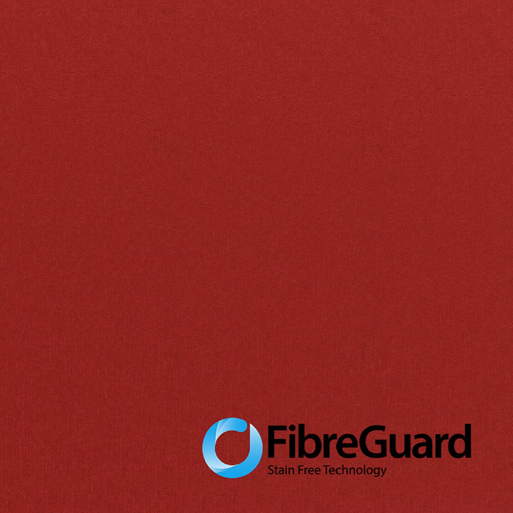 Deep post-box red textile with a subtle, close-woven surface