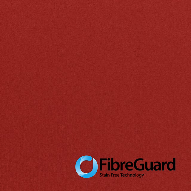 Deep post-box red textile with a subtle, close-woven surface